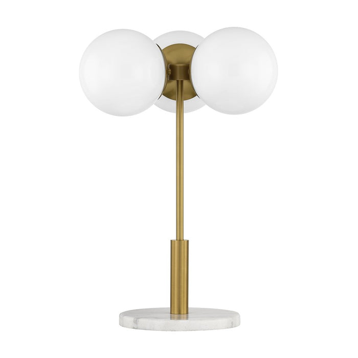 Savoy House Turin 3 Lt Table Lamp, White Opal
