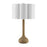 Savoy House Derby 1 Lt Table Lamp, White Scalloped