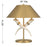 Savoy House Hearne 2 Lt Table Lamp, Brass