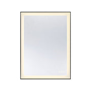 Savoy House Paulding LED 24x32 Rectangle Frontlit Mirror, Black - 2-1229-24X32