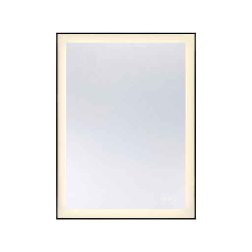Savoy House Paulding LED 24x32 Rectangle Frontlit Mirror, Black - 2-1229-24X32