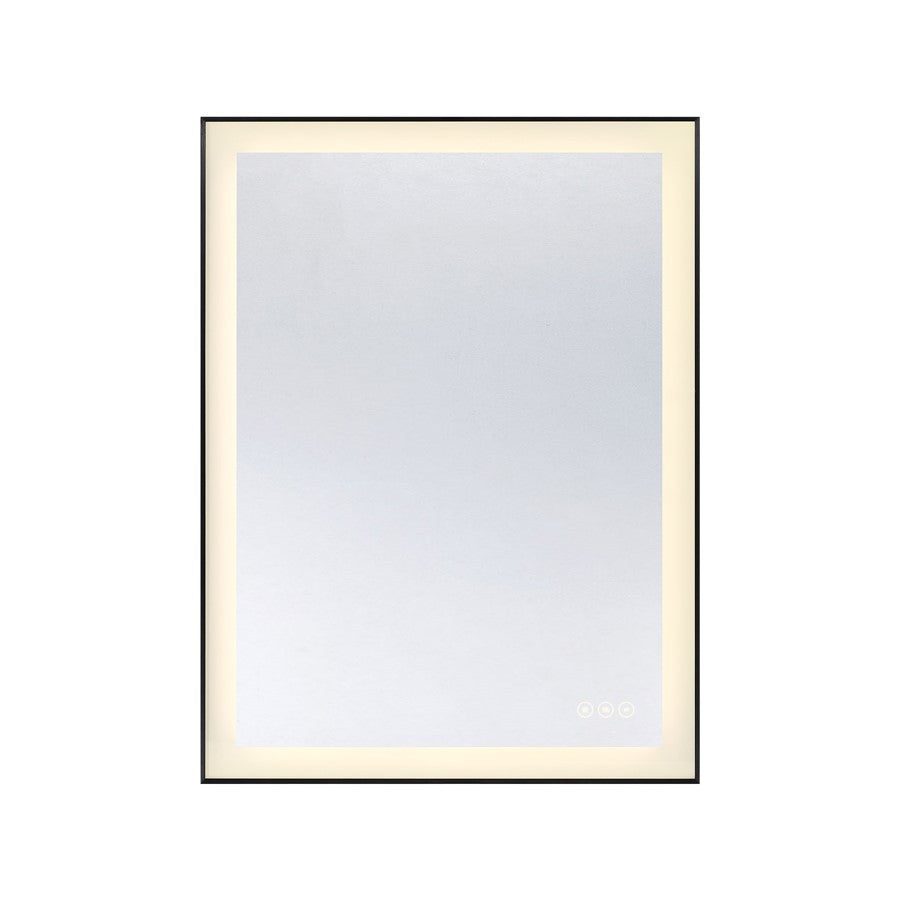 Savoy House Paulding LED 24x32 Rectangle Frontlit Mirror, Black - 2-1229-24X32