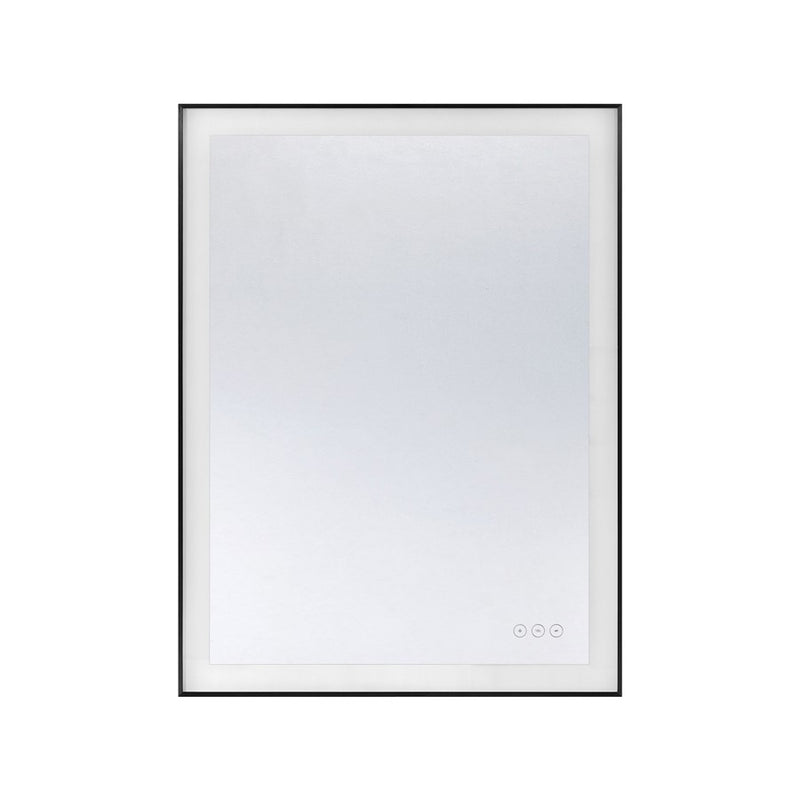 Savoy House Paulding LED 24x32 Rectangle Frontlit Mirror, Black