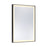 Savoy House Paulding LED 24x32 Rectangle Frontlit Mirror, Black