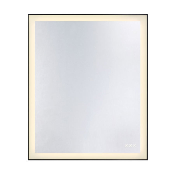 Savoy House Paulding LED 30x36 Rectangle Frontlit Mirror, Black - 2-1230-30X36