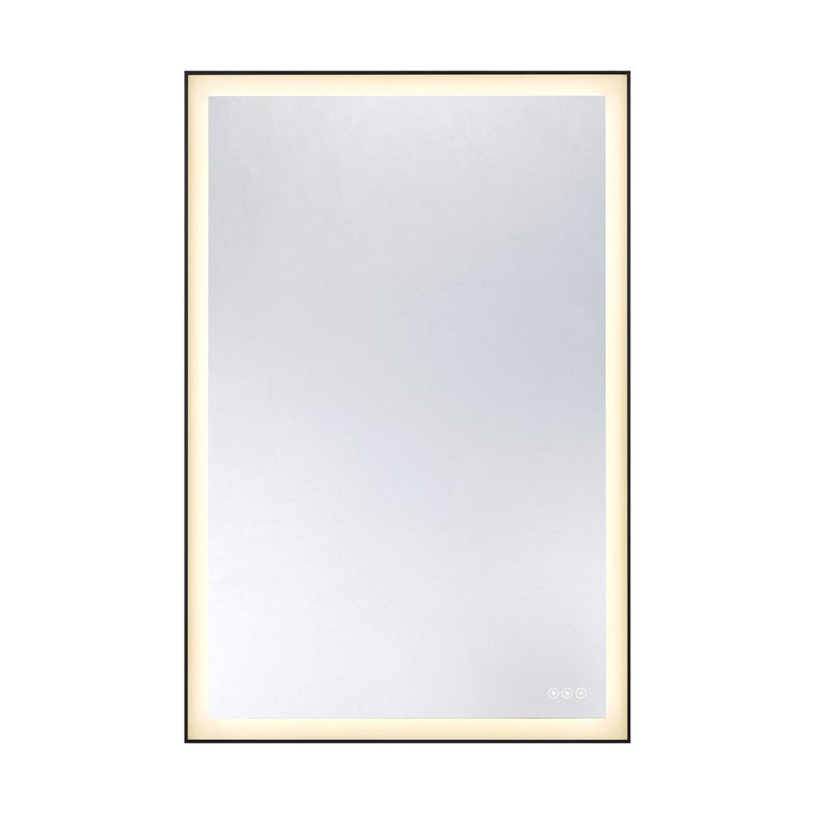 Savoy House Paulding LED 48x32 Rectangle Frontlit Mirror, Black - 2-1231-48X32