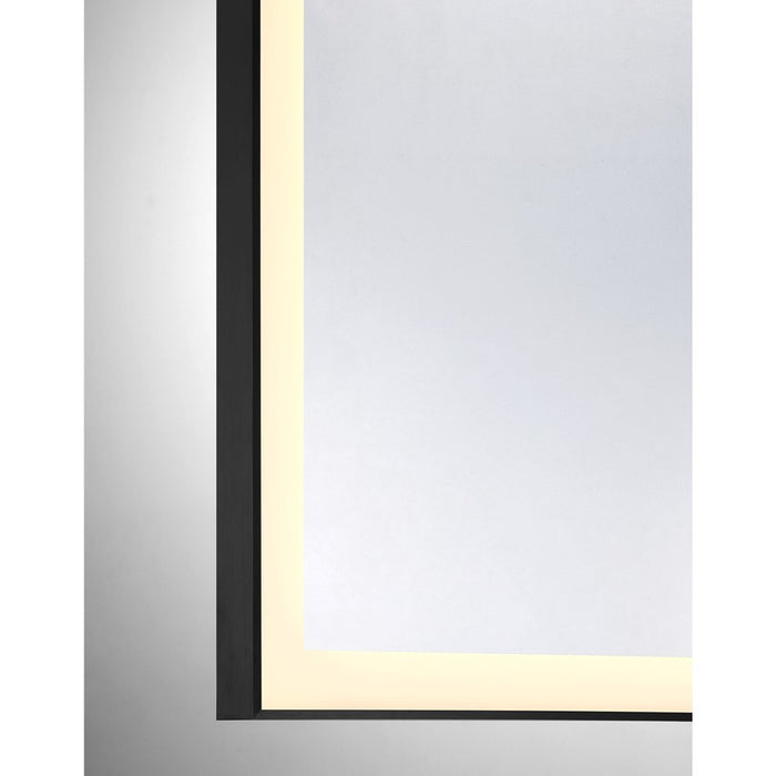 Savoy House Paulding LED 48x32 Rectangle Frontlit Mirror, Black