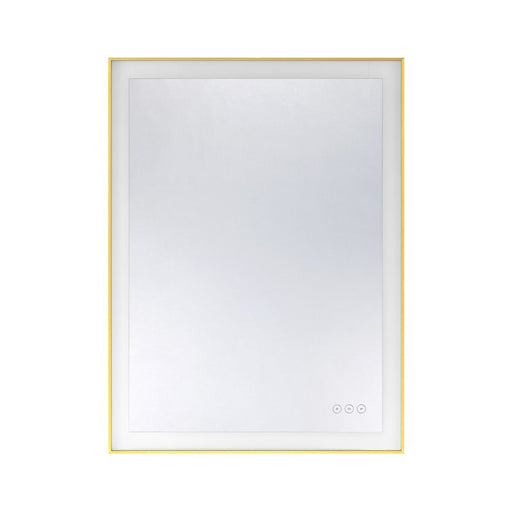 Savoy House Paulding LED 24x32 Rectangle Frontlit Mirror, Gold