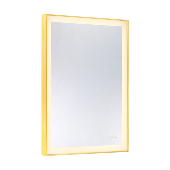 Savoy House Paulding LED 24x32 Rectangle Frontlit Mirror, Gold
