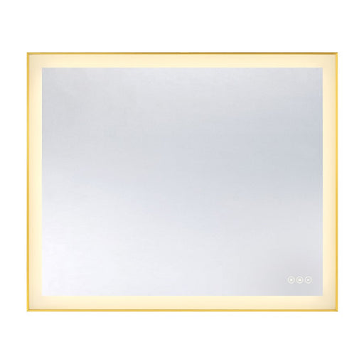 Savoy House Paulding LED 30x36 Rectangle Frontlit Mirror, Gold - 2-1233-30X36
