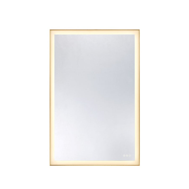 Savoy House Paulding LED 48x32 Rectangle Frontlit Mirror, Gold