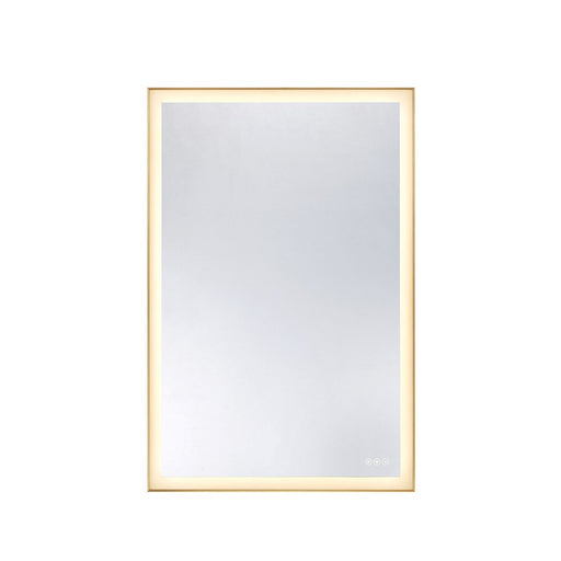 Savoy House Paulding LED 48x32 Rectangle Frontlit Mirror, Gold - 2-1234-48X32