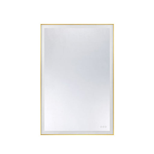 Savoy House Paulding LED 48x32 Rectangle Frontlit Mirror, Gold