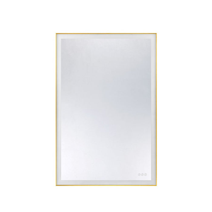 Savoy House Paulding LED 48x32 Rectangle Frontlit Mirror, Gold