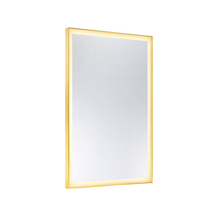 Savoy House Paulding LED 48x32 Rectangle Frontlit Mirror, Gold