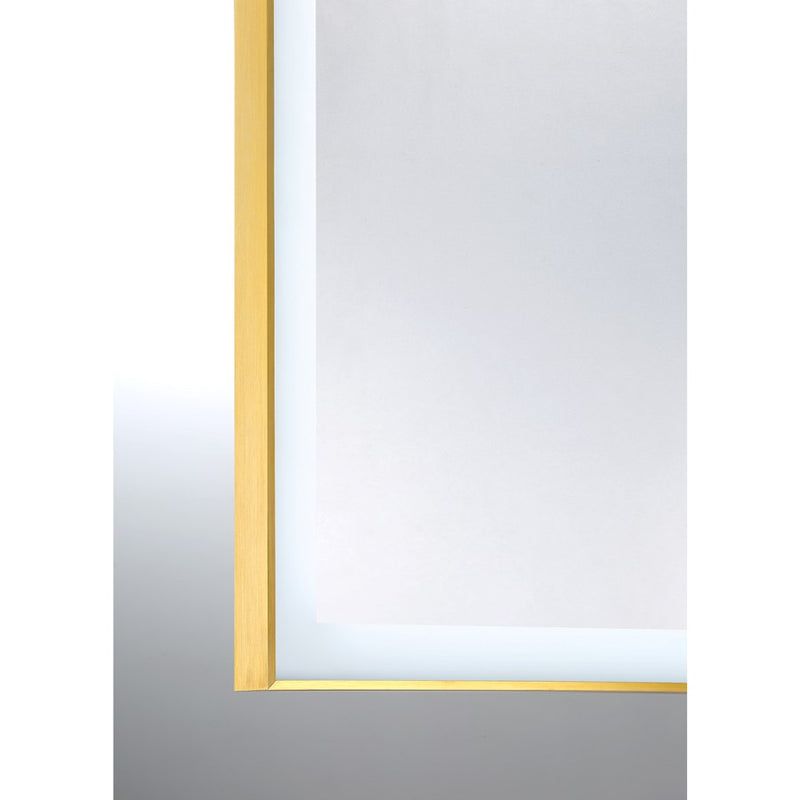 Savoy House Paulding LED 48x32 Rectangle Frontlit Mirror, Gold