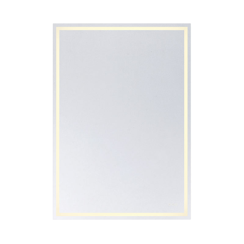 Savoy House Beckett 42x60in LED Rectangle Frontlit Mirror | Modern Frost Metal and Glass | Bathroom & Powder Room | 42 x 60 x 1.13 in | Model 2-1235-42X60