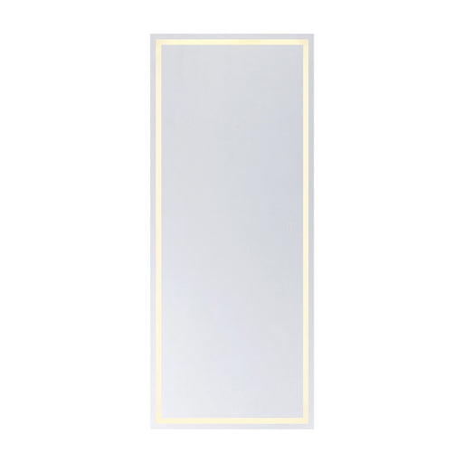 Savoy House Beckett 72in LED Rectangle Frontlit Mirror | Frost Metal Frame | Bathroom & Vanity Illuminated Mirror | 72 x 30 x 1.13 | Model 2-1236-30X72