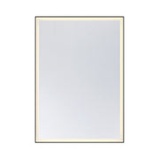 Savoy House Paulding 60in LED Rectangle Frontlit Mirror | Black Metal Frame | Bathroom & Vanity Illuminated Mirror | 42 x 60 x 2 in | Model 2-1237-42X60