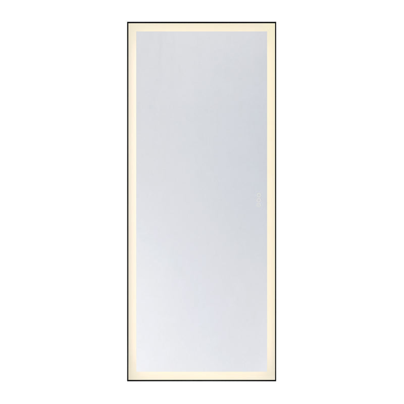 Savoy House Paulding 72in LED Rectangle Frontlit Mirror | Black Metal Frame | Bathroom & Vanity Illuminated Mirror | 72 x 30 x 2 in | Model 2-1239-30X72