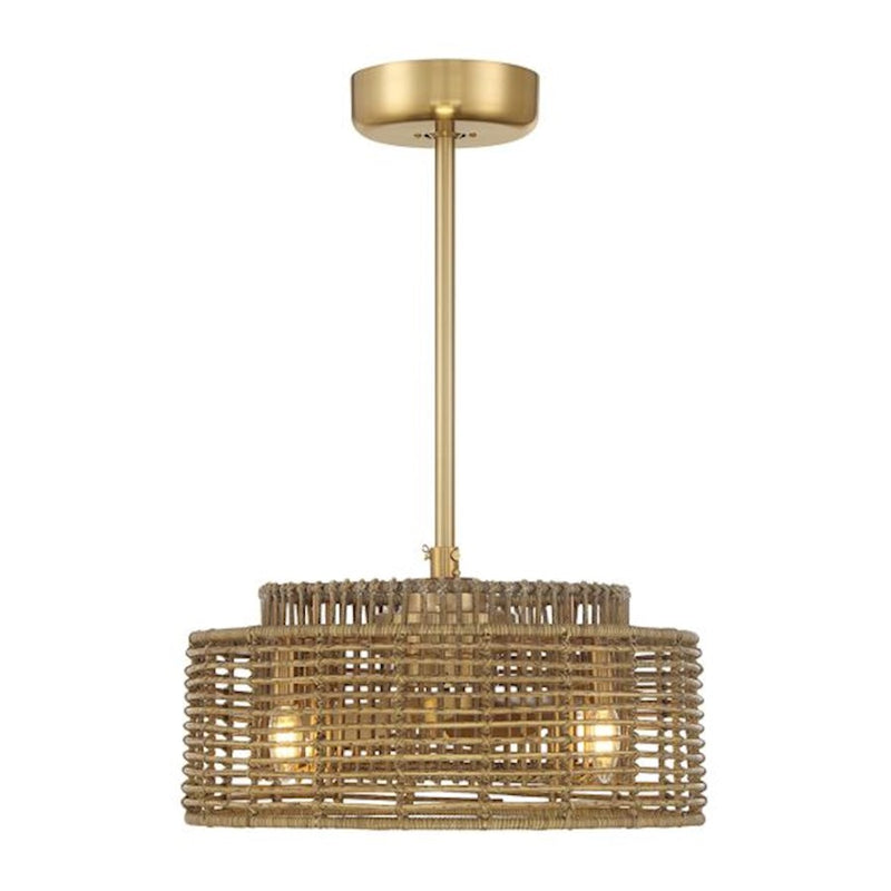 Savoy House Ferndale 4-Light Fan D'Lier, Warm Brass