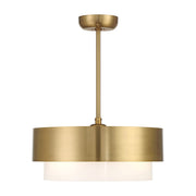 Savoy House Diana LED Fan D'Lier, Warm Brass - 22-FD-445-322
