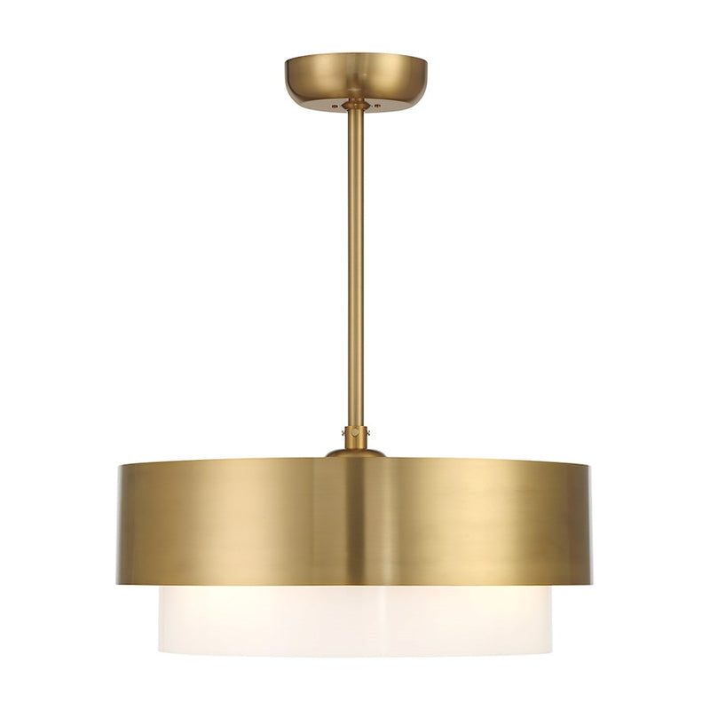 Savoy House Diana LED Fan D'Lier, Warm Brass