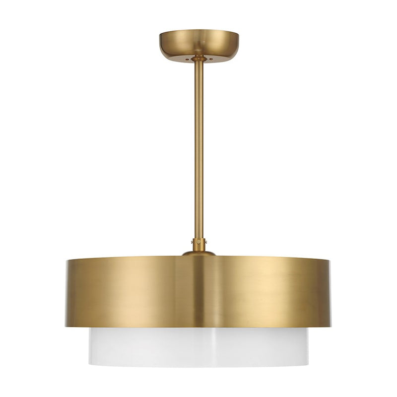 Savoy House Diana LED Fan D'Lier, Warm Brass