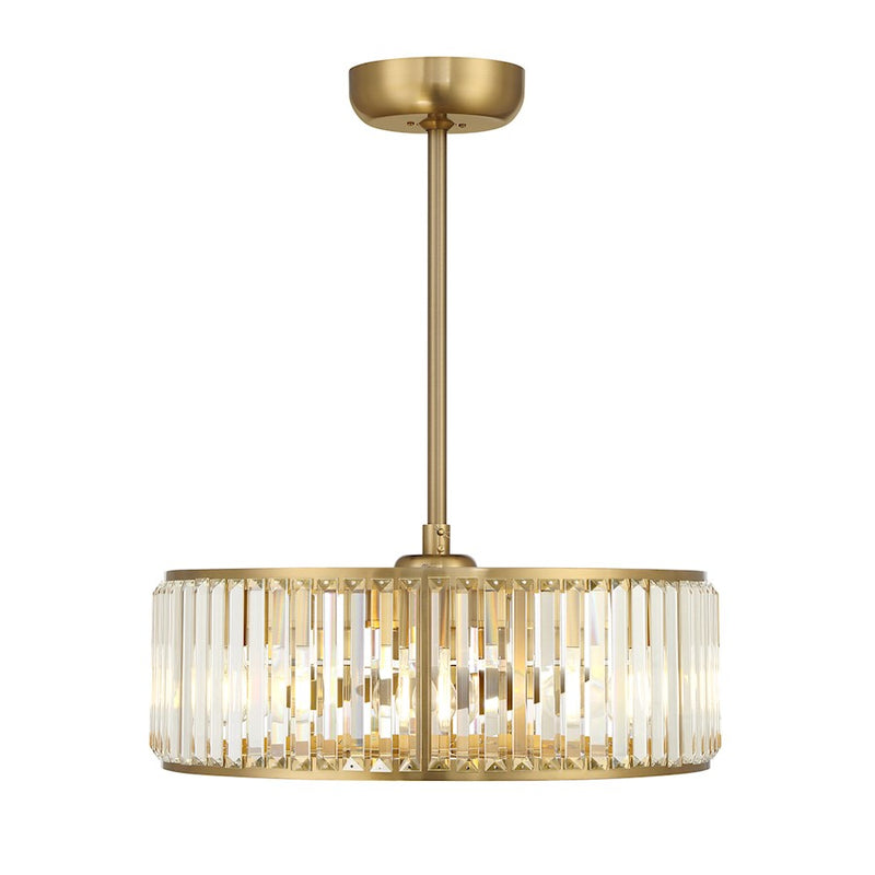 Savoy House Janus 5-Light Fan D'Lier, Warm Brass