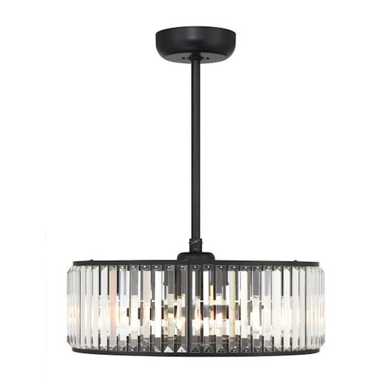 Savoy House Janus 5-Light Fan D'Lier, Matte Black