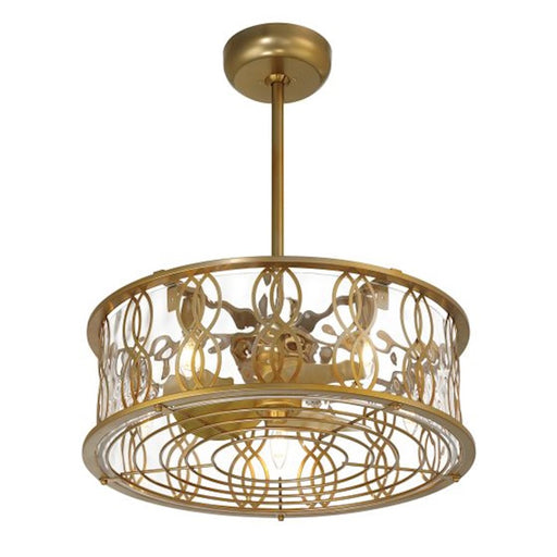 Savoy House Snowden 5-Light LED Fan D'Lier, Burnished Brass