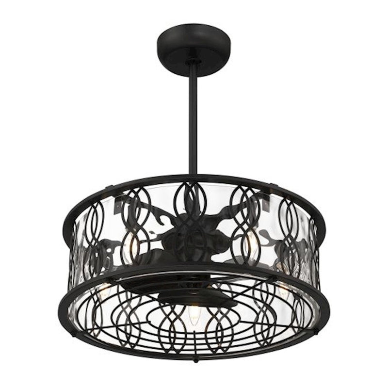 Savoy House Snowden 5Lt Ceiling Fan/Fan D'Lier, Black/Glacier