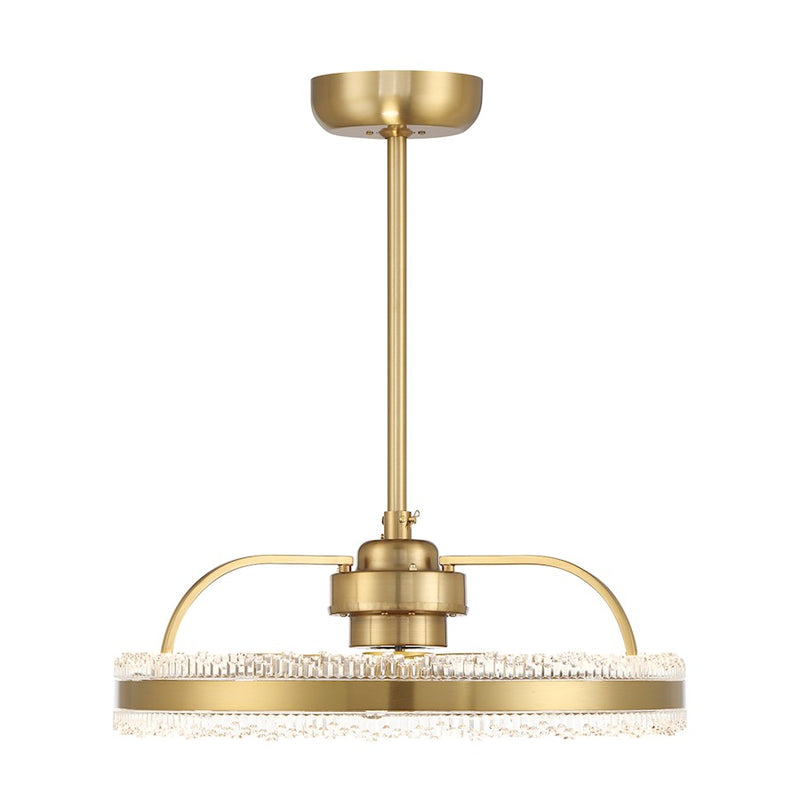 Savoy House Corona LED Fan D'Lier, Warm Brass