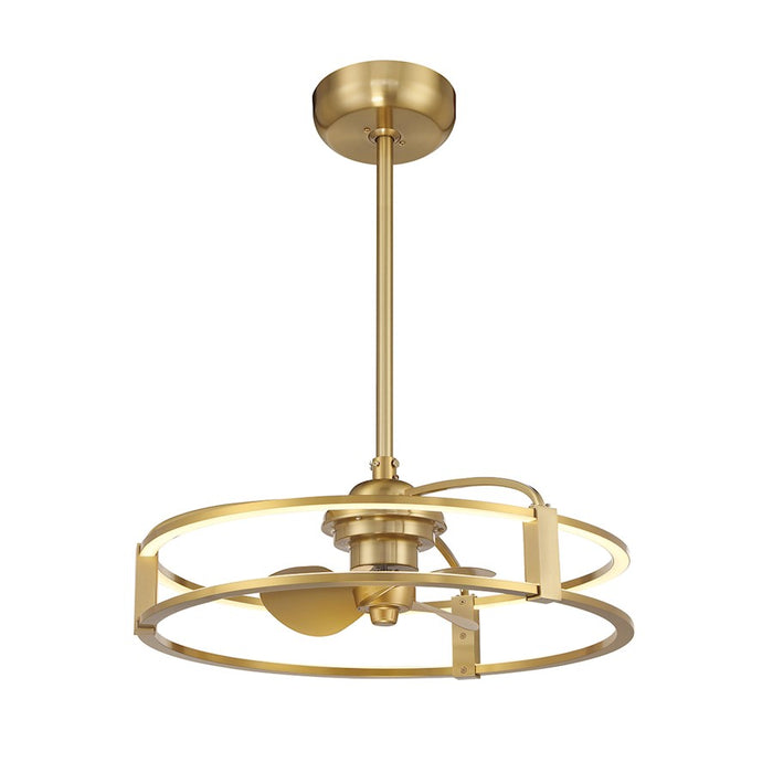 Savoy House Lyria LED Fan D'Lier, Warm Brass