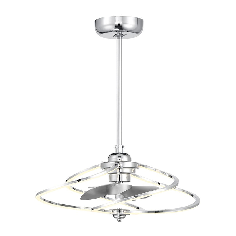 Savoy House Hydra LED Fan D'Lier, Polished Chrome