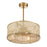 Savoy House Astoria 4-Light Fan D'Lier, Warm Brass