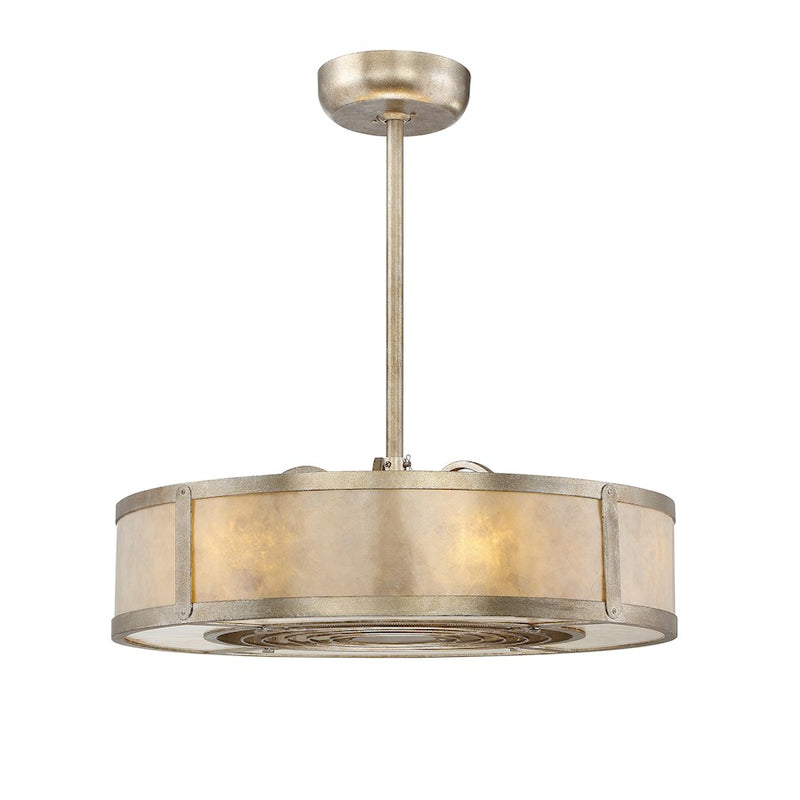 Savoy House Vireo 6-Light Fan D'Lier, Silver Dust
