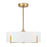 Savoy House Mansell 4Lt Ceiling Fan, White, Warm Brass
