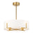 Savoy House Mansell 4Lt Ceiling Fan, White, Warm Brass