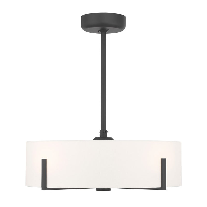 Savoy House Mansell 4Lt Ceiling Fan, Black/White, Matte Black