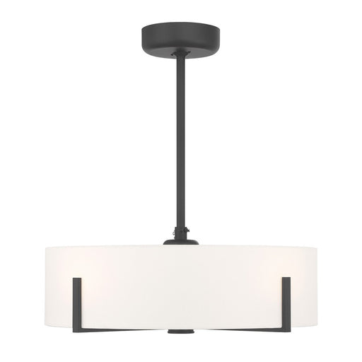 Savoy House Mansell 4Lt Ceiling Fan, Black/White, Matte Black - 26-FD-775-89