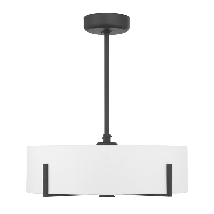 Savoy House Mansell 4Lt Ceiling Fan, Black/White, Matte Black