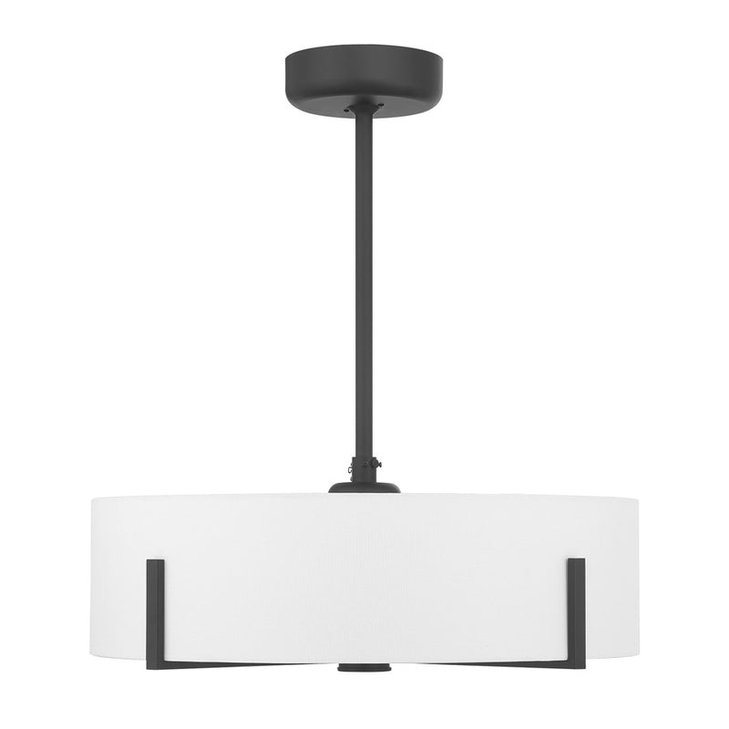 Savoy House Mansell 4Lt Ceiling Fan, Black/White, Matte Black