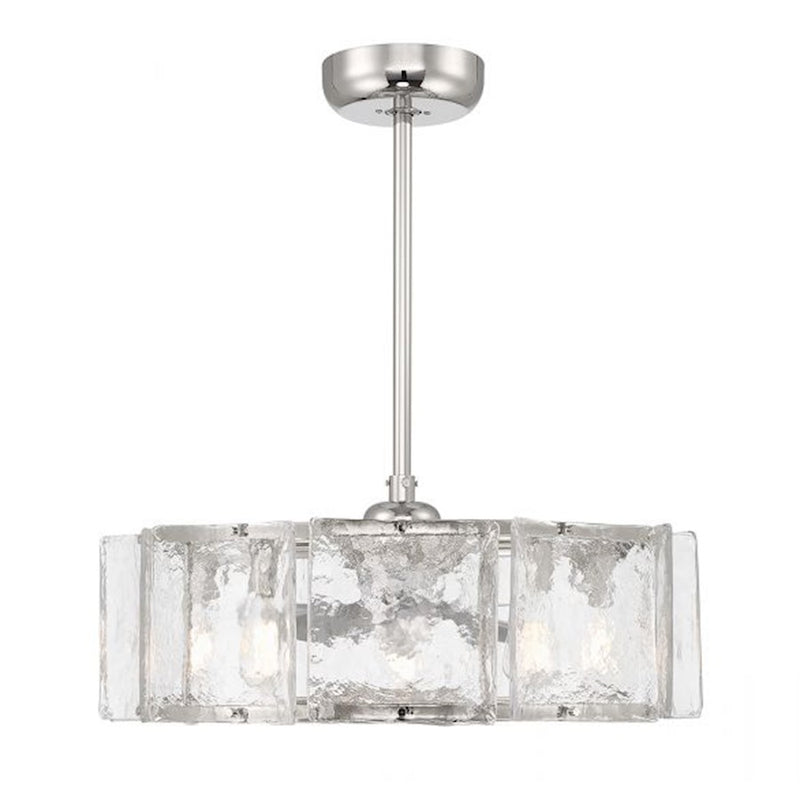 Savoy House Genry 5-Light LED Fan D'Lier, Polished Nickel