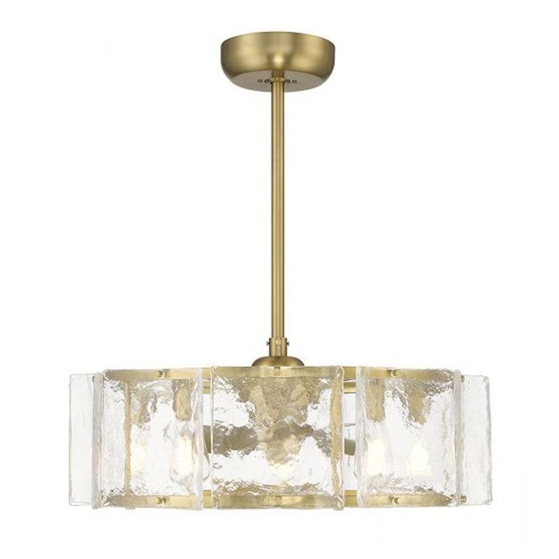 Savoy House Genry 5-Light LED Fan D'Lier, Warm Brass