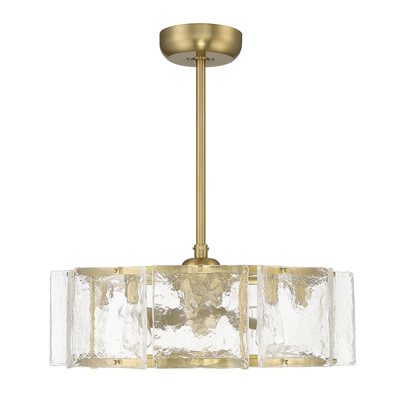 Savoy House Genry 5-Light LED Fan D'Lier, Warm Brass