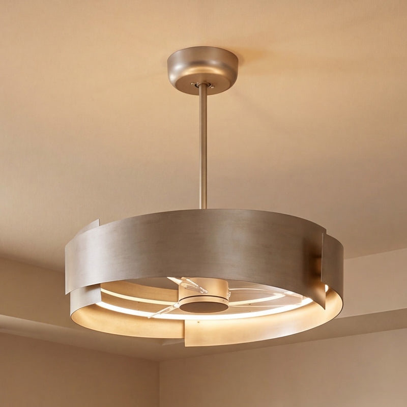 Savoy House Amiena Lt Ceiling Fan, Fan D'Lier, Slvr Patina