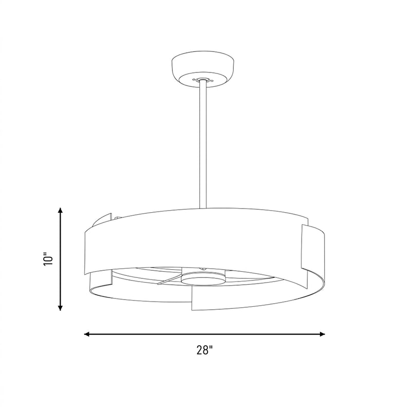 Savoy House Amiena Lt Ceiling Fan, Fan D'Lier, Slvr Patina