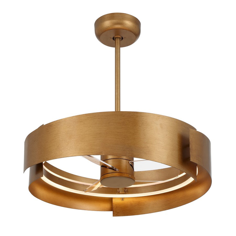 Savoy House Amiena Lt Ceiling Fan, Fan D'Lier, Gold Patina