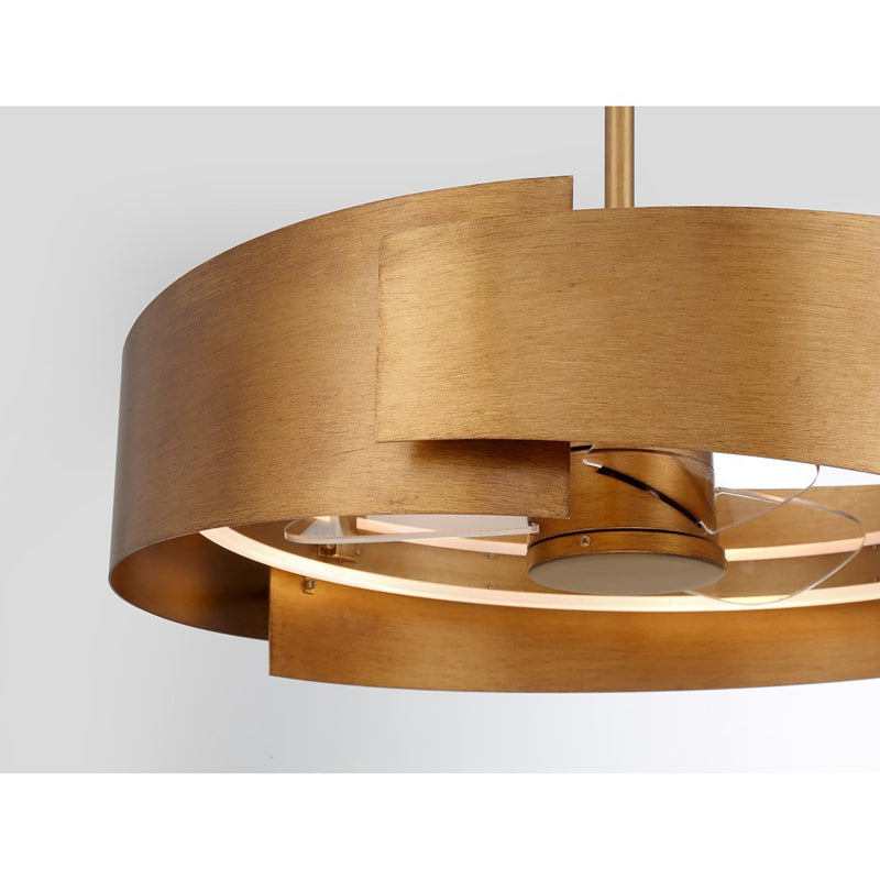 Savoy House Amiena Lt Ceiling Fan, Fan D'Lier, Gold Patina